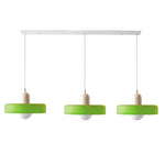 Three Head Bauhaus Style Minimalist Glass Pendant Light
