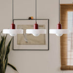 Three Head Bauhaus Style Minimalist Glass Pendant Light