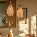Vintage Rattan Woven Chandelier