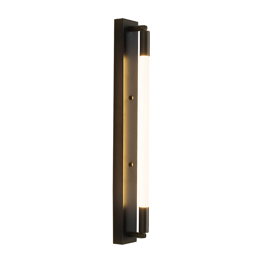 19 68 Acrylic Tube 1 Light Led Wall Lights Indoor Black Gold Chrome Base