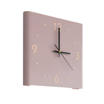 Square Metal Silent Backlit Led Corner Wall Clock Modern Wall Decor
