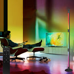 Rgb Rotating Floor Lamp With Spotlight Remote Control