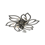 Simple Flowers 3 Step Dimming Modern Low Profile Ceiling Fan With Lights