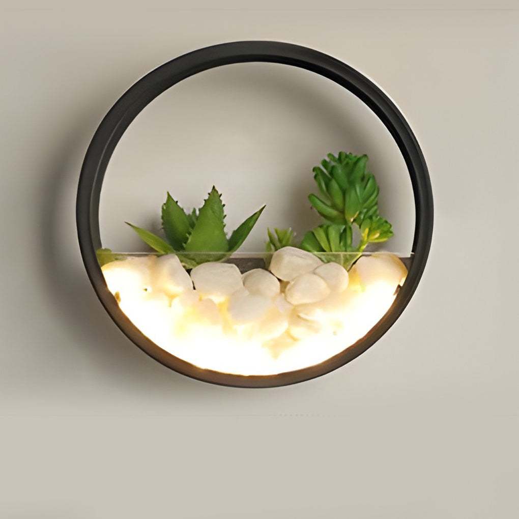 Round Simulation Landscape Outdoor Wall Lamp