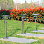 Aurelia Half-Sphere Solar LED Lawn Light in Matte Black
