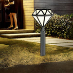 Geometric Black Modern Lawn Lamp Ha077226