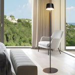 48 8 In Black Touch Dimming Led Rechargeable Floor Lamp