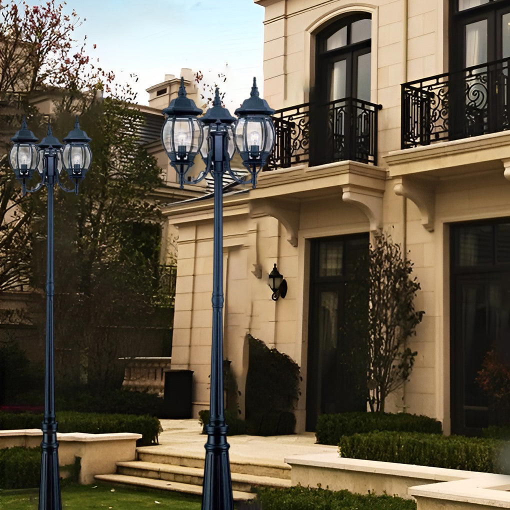 3 Lights Black Post Lights Li002057