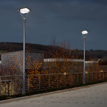 Black Led Solar Lamp Post And Pole Street Lights