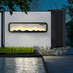 Rectangular Mountain Scenery Utdoor Wall Lamp Li002411