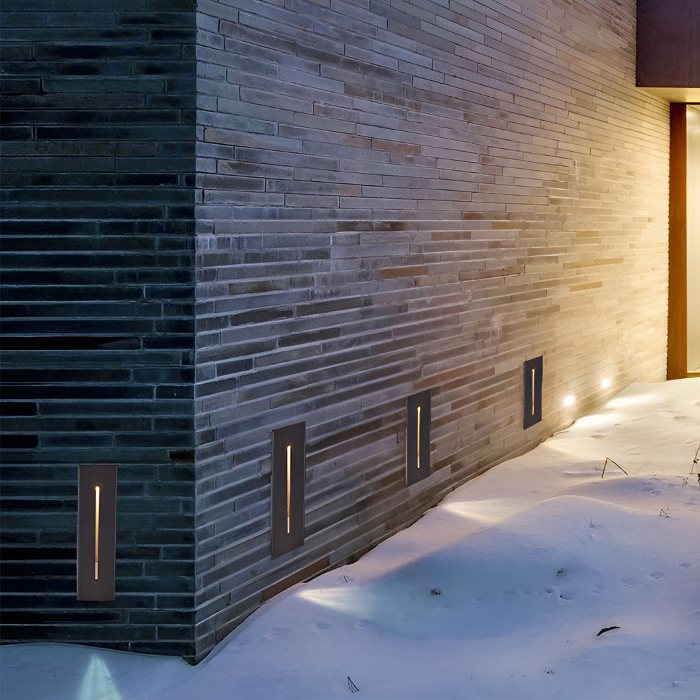 Industrial Rectangle 3W Led Ip65 Waterproof Embedded Stair Wall Lights