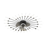 Creative Flower Mute Three Step Dimming Nordic Fans Ceiling With Lights