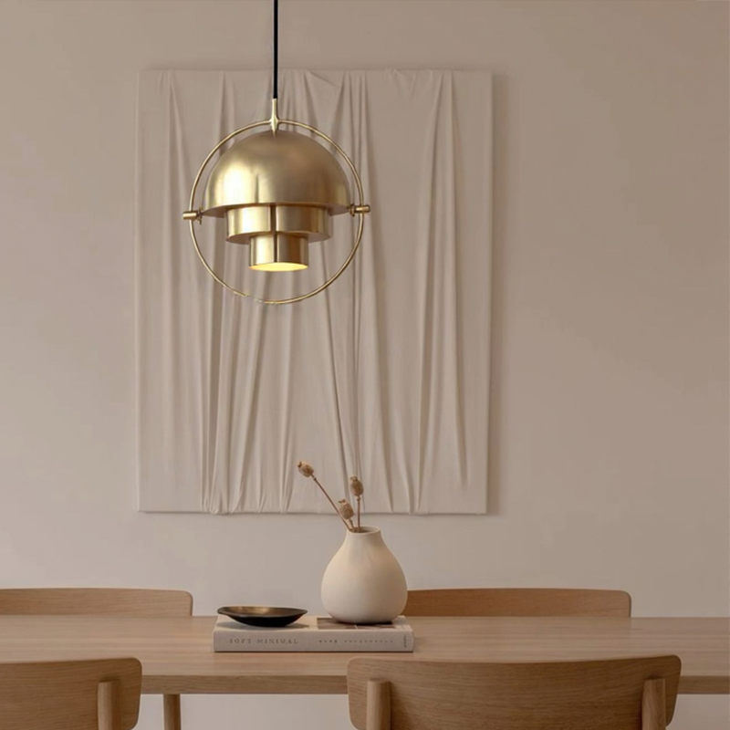 Creative Metal Ring Multi Layer Pendant Light