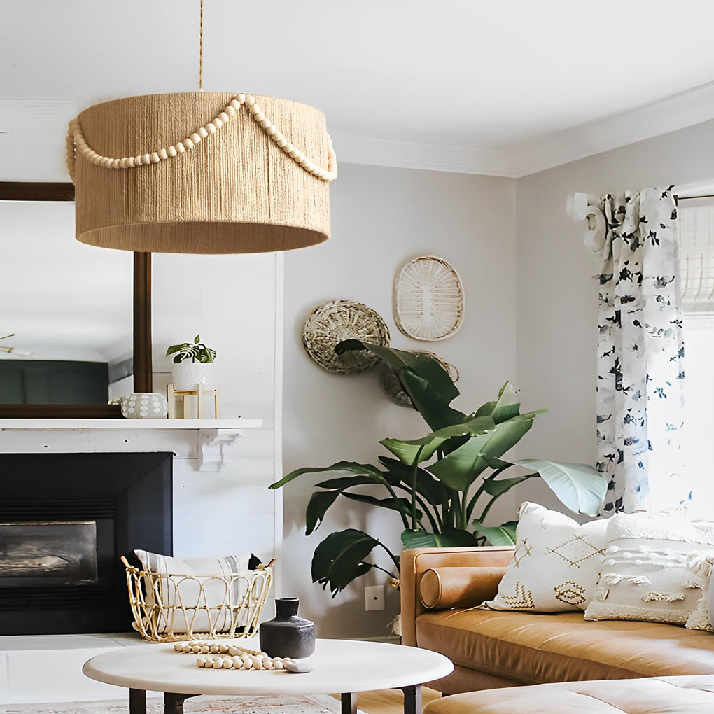 Round Boho Style Pendant Lamp Ha090131