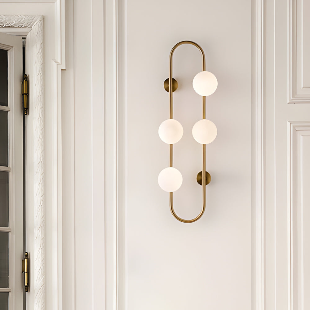 Creative 4 Glass Ball Bubbles Led Post Modern Decorative Wall Sconces Lighting