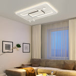Ultra Thin Rectangular 3 Step Dimming Modern Ceiling Lights With Spotlights