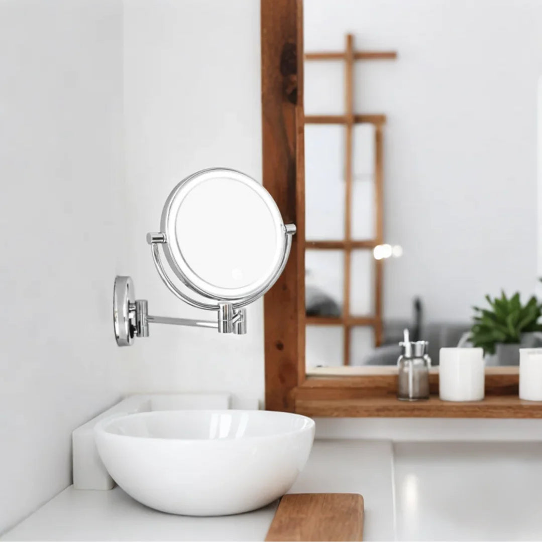 Three Tone Dimming Wall Mounted Makeup Mirror