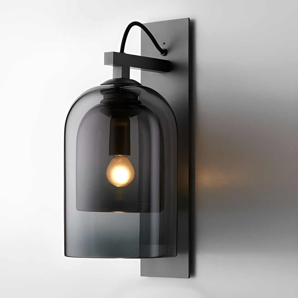 Glass Iron Nordic Plug In Wall Lamp