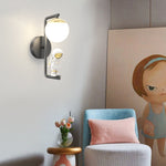 Cartoon Astronaut Decor Wall Lights Fixture Ha098346