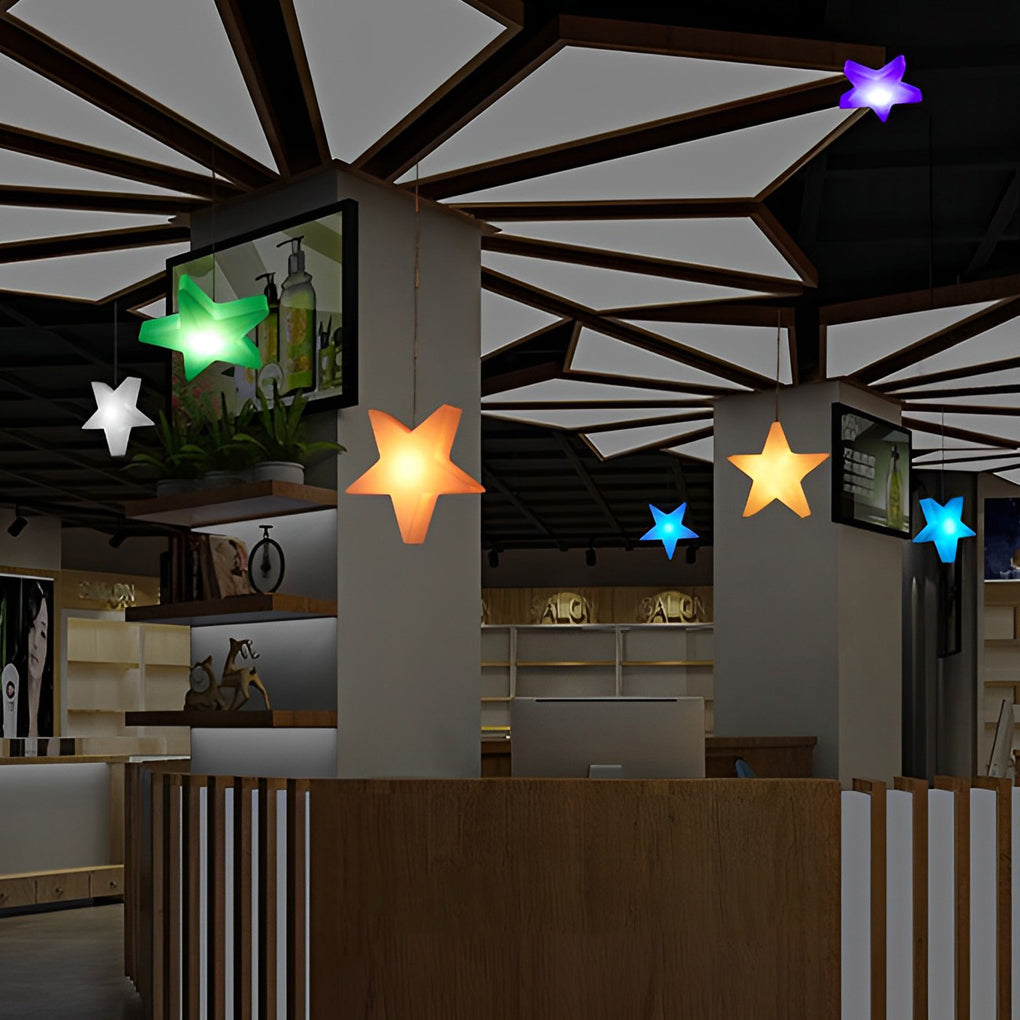 LED Star Ornament Lights – Modern Rechargeable Holiday Decor