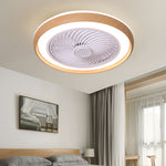 Round Ultra Thin Mute Led Bladeless Ceiling Fan