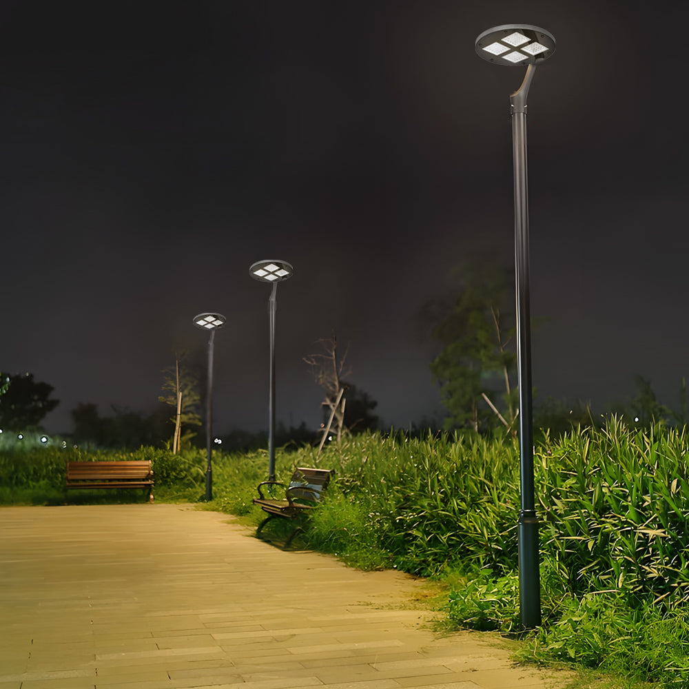 Round Waterproof Led Single Two Arm Post Top Light