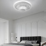 19 7 Inch Round Gypsum Relief Dimmable Led Flush Ceiling Light