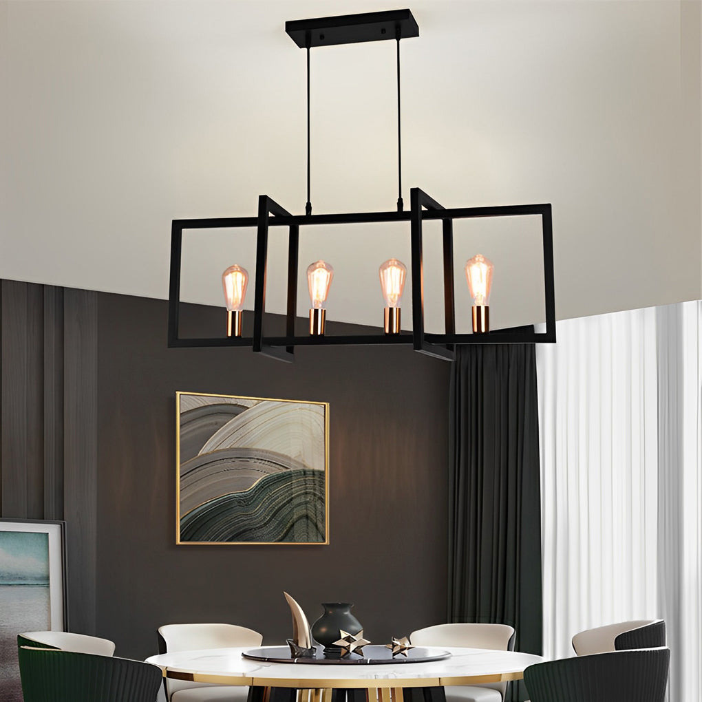 Rectangular Frame Design Pendant Lights Li002265