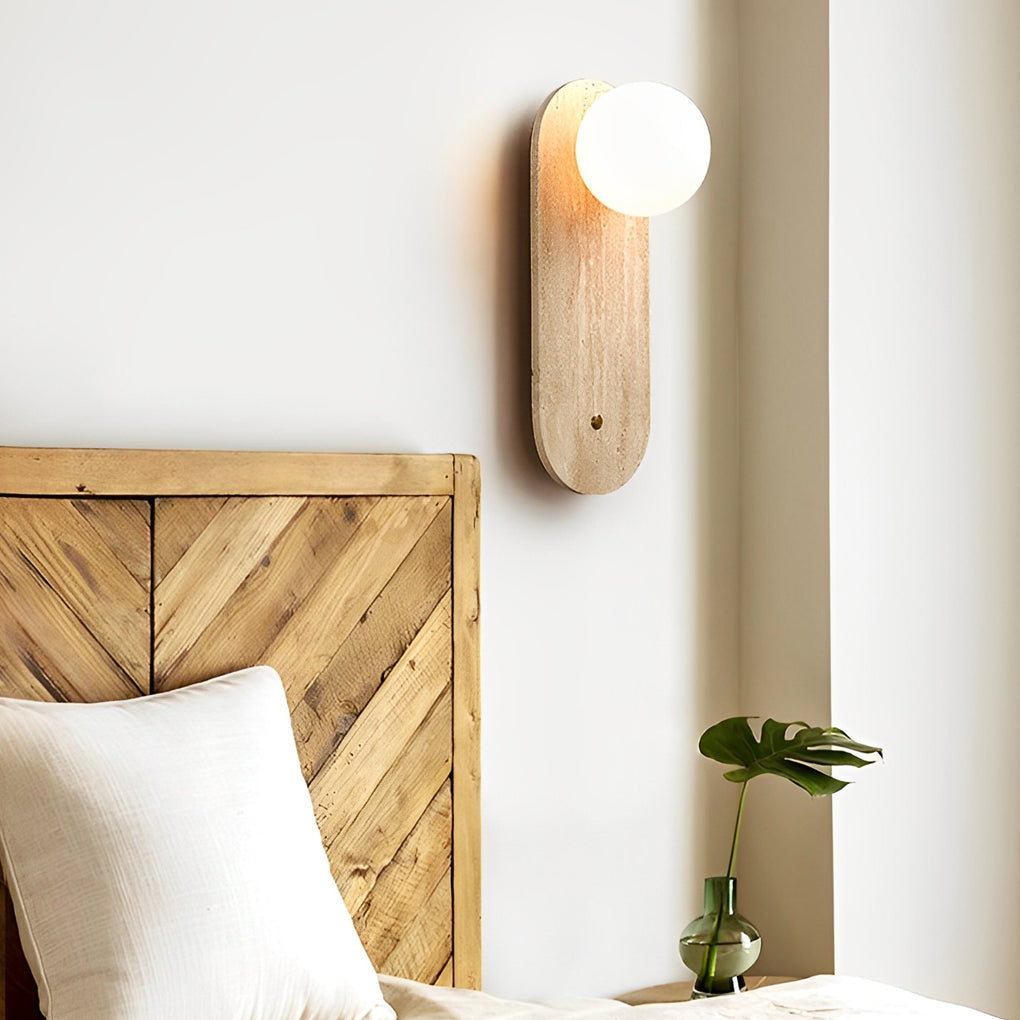 Yellow Travertine Wall Lights Fixture Ha098903