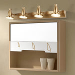 3 4 Lights 180 Adjustable Electroplated Metal Led Vanity Light
