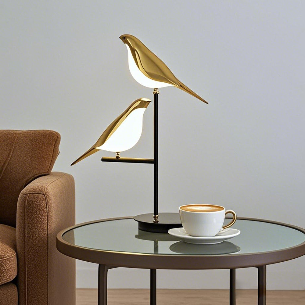 Chic Double Bird Table Lamp