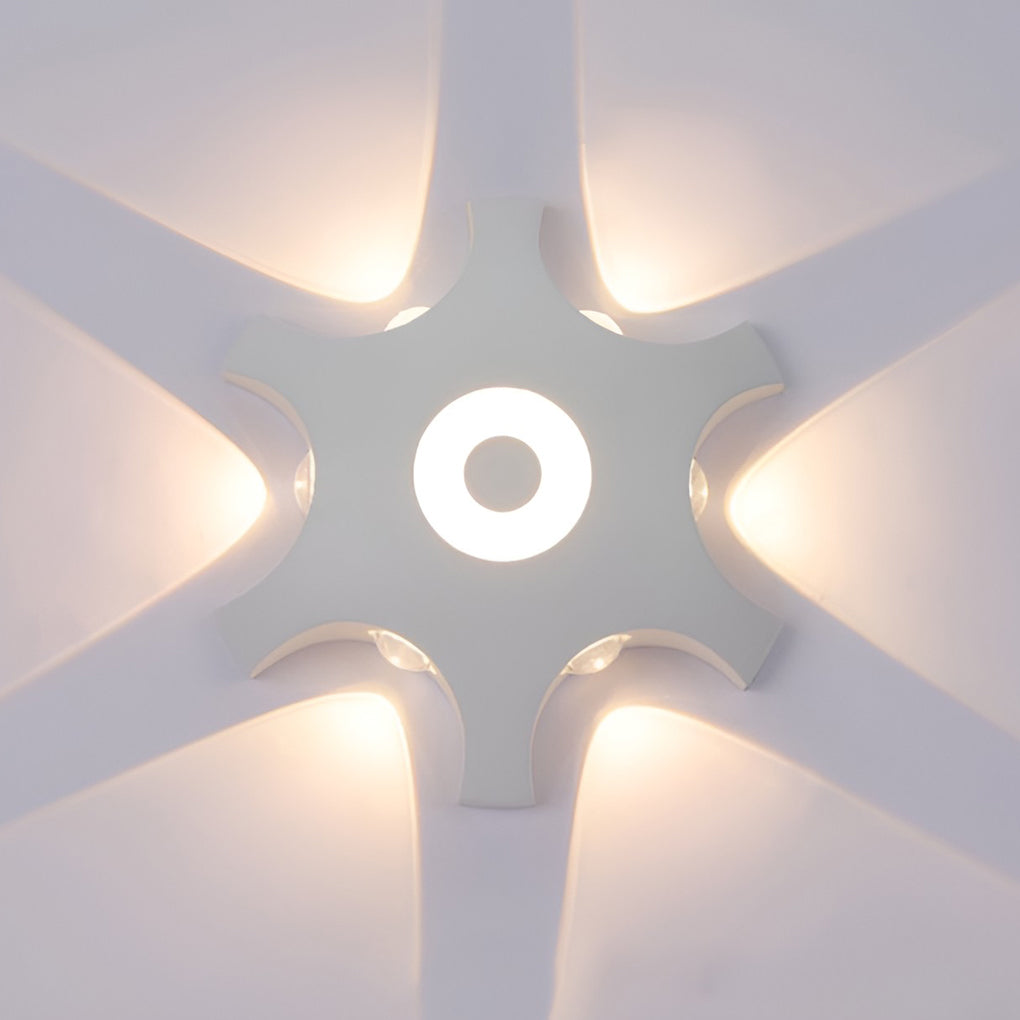 Flower Shaped Led Waterproof Nordic Wall Sconces