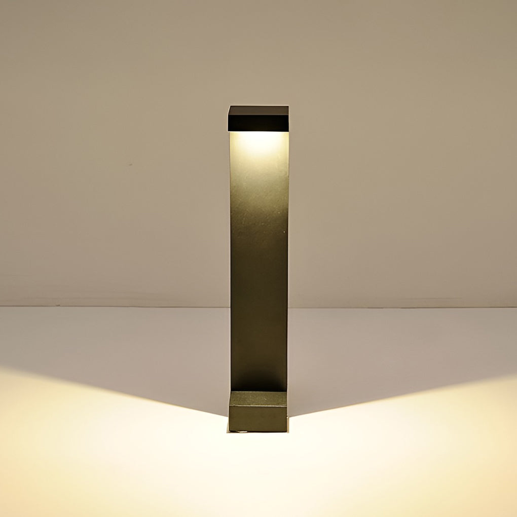 Modern Rectangular LED Pathway Lights for Garden Walkways – 10W, IP65 Waterproof, Black Aluminum