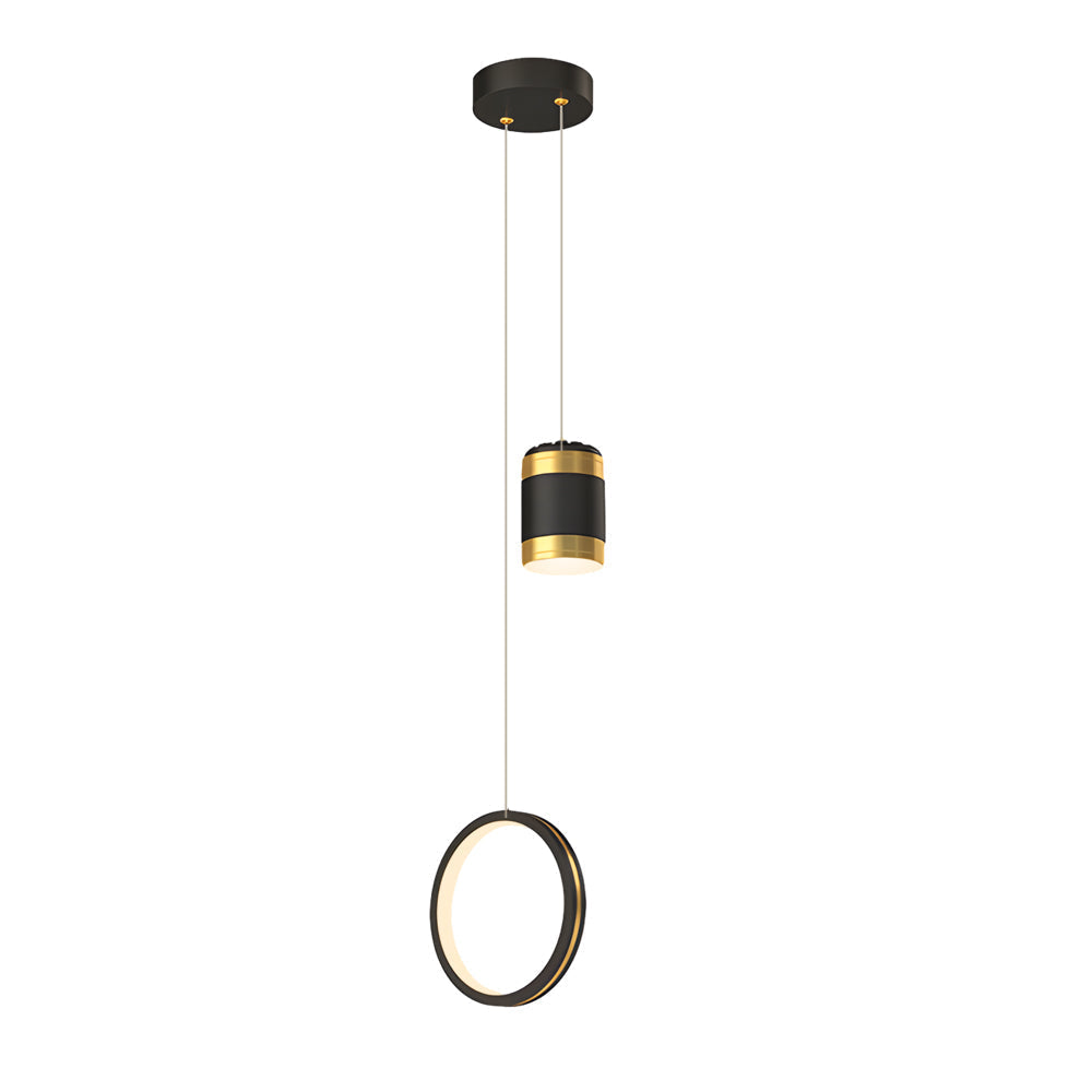 Creative Starry Projection Ring 3 Step Dimming Modern Led Pendant Lights