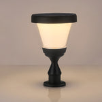 Round Modern Solar Fence Post Light Ha076261