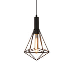 Geometric Lines Black Retro Industrial Style Chandelier Li002719