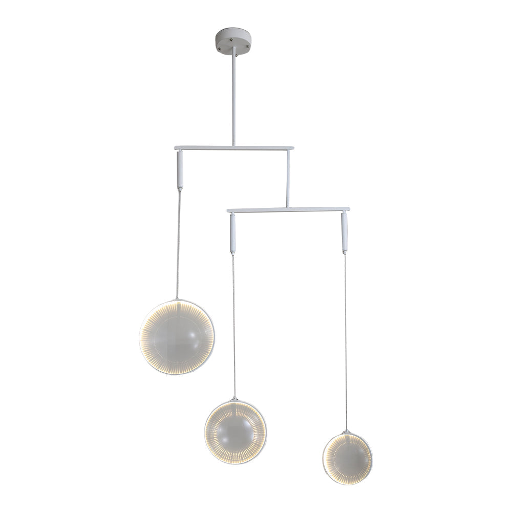 3 6 9 Light White Focus Led Chandelier