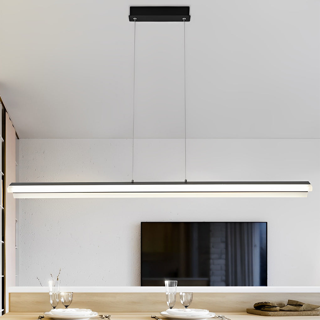 Modern Linear LED Pendant Light for Dining Room and Living Room