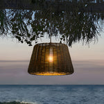 Ralph 1 Light Outdoor Pendant Light Led Suspension Lamp With Rattan Shade