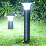 Modern Solar Path Downlights 360° Black LED Landscape Lighting