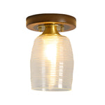 Square Iron Frame American Country Style Ceiling Light Fixture 1