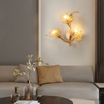 Maple Leaves Glass Wall Lamp Li002587