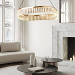 Creative Round Crystal 3 Step Dimming Led Luxury Modern Chandelier