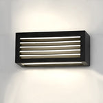 Rectangle Waterproof Led Black Modern Outdoor Wall Sconces Lighting