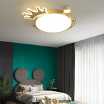 Round Cartoon Crowns Ceiling Light Ha091436