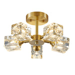3 4 5 6 Light 180 Adjustable Crystal Shades Ceiling Light Fixture