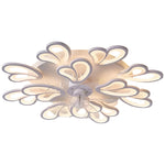 Flower Shaped Three Step Dimming Led Nordic Ceiling Fan Lights