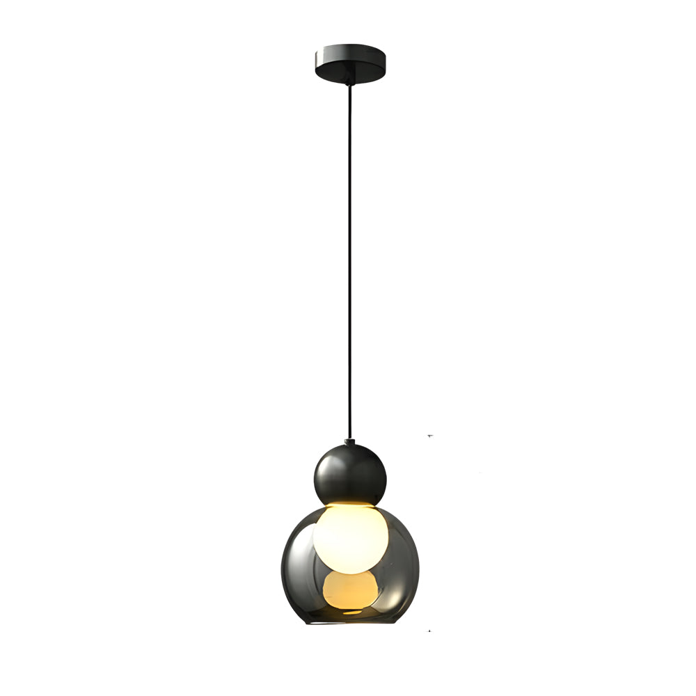 Glass Gourd Creative 3 Step Dimming Copper Luxury Modern Pendant Lights Li002741