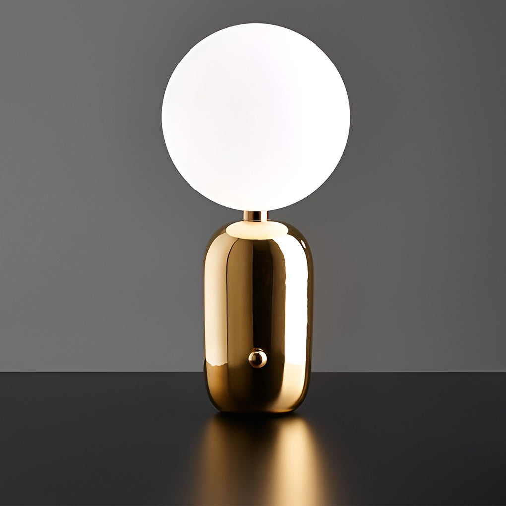 Modern Big Glass Global Ball Led Accent Table Lamp