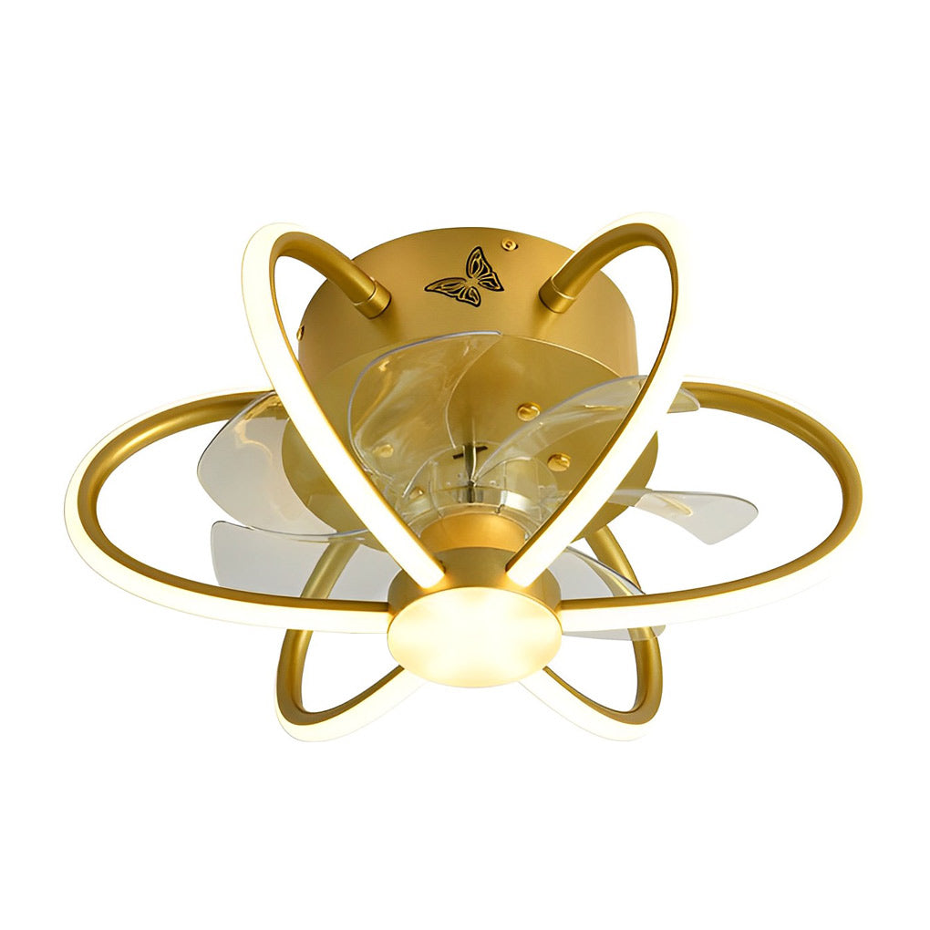 Flower Bladeless Ceiling Fans With Remote Ha082877